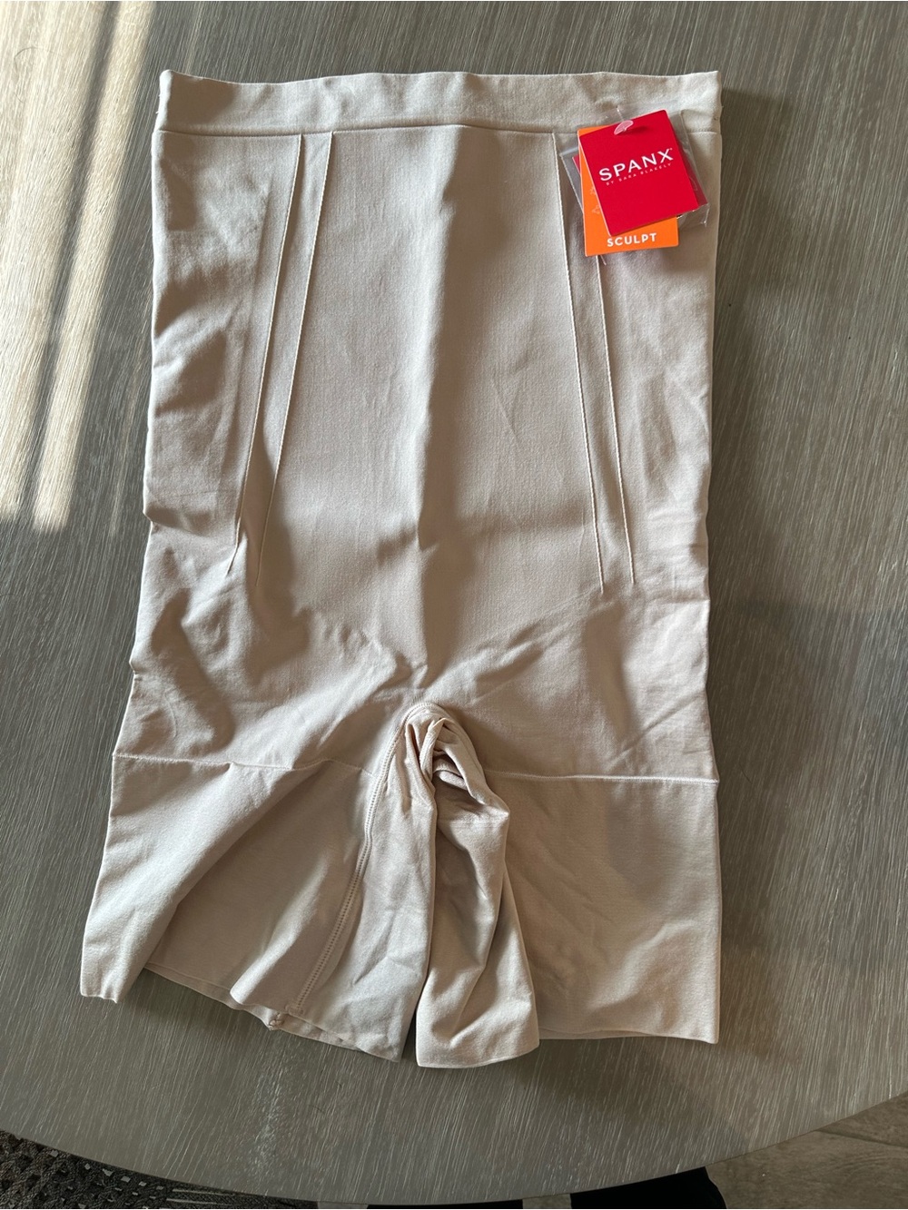 SPANX Sculpt High-Waist Bike Shorts in Nude Blush